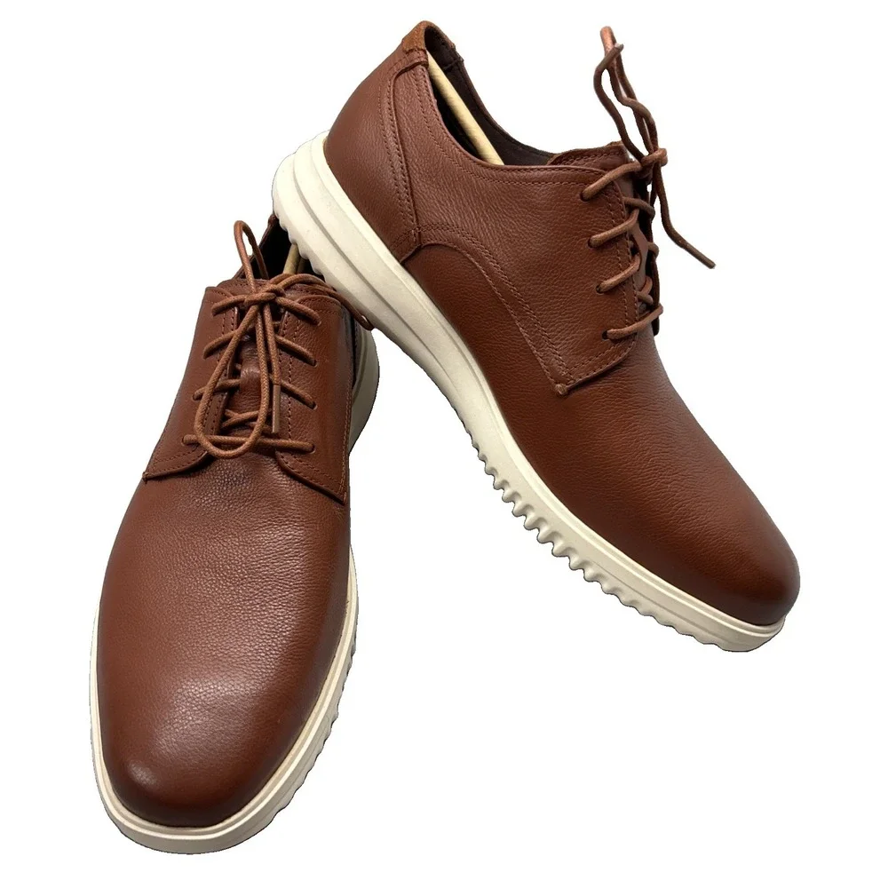 NEW MEN'S Cole Haan Grand Plus Modern Handcrafted British Tan C36935 Size 13